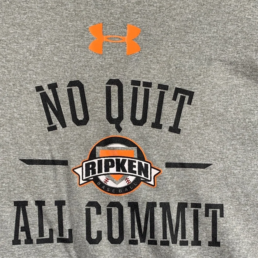 UNDER ARMOUR | XL LOOSE UNISEX T-SHIRT CAL RIPKEN | GREY BLACK ORANGE BALTIMORE - Picture 3 of 11